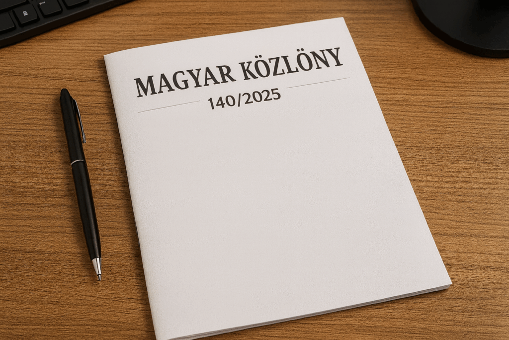 Mit hoz a Magyar Közlöny 2025/140. száma? – SZÉP-kártya bevásárlás, hosszabbított hitelvédelem, rezsicsomag és KKV-támogatások