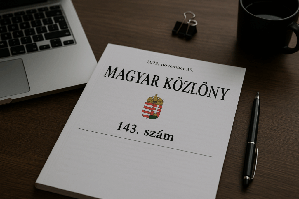 Magyar Közlöny 2025/143. – Teherforgalmi bírságok és új útdíjrendszer 2026-tól (Lexplain Bulletin)
